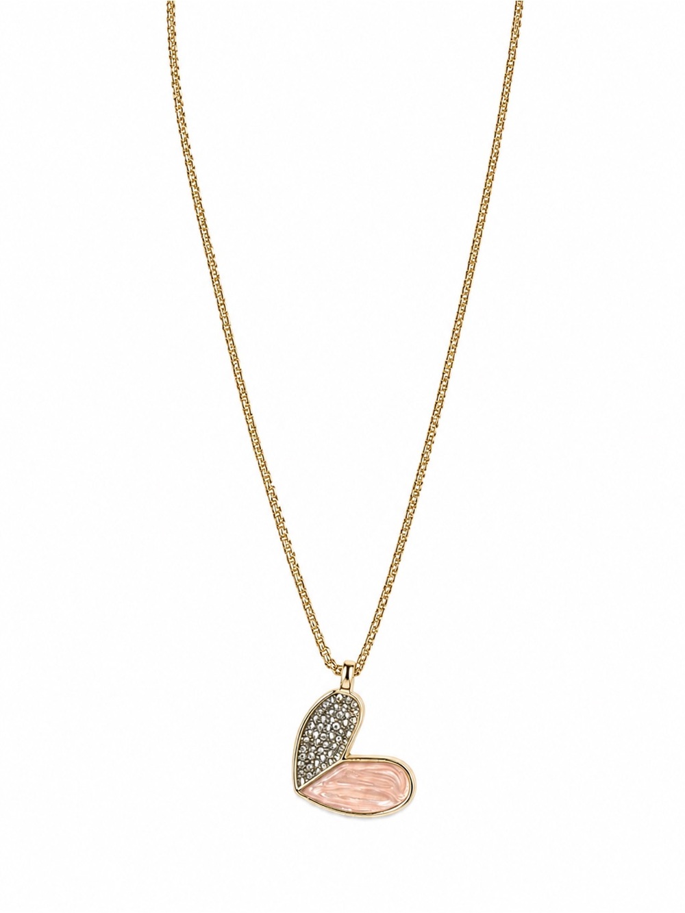 R.J. Graziano Pink Heart Necklace